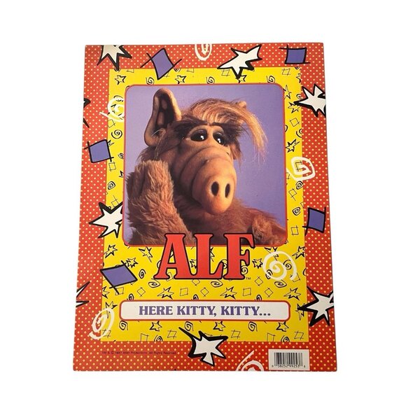 Vintage 1987 Alf “Here Kitty Kitty” Portfolio 2 Pocket School Folder - Picture 3 of 12